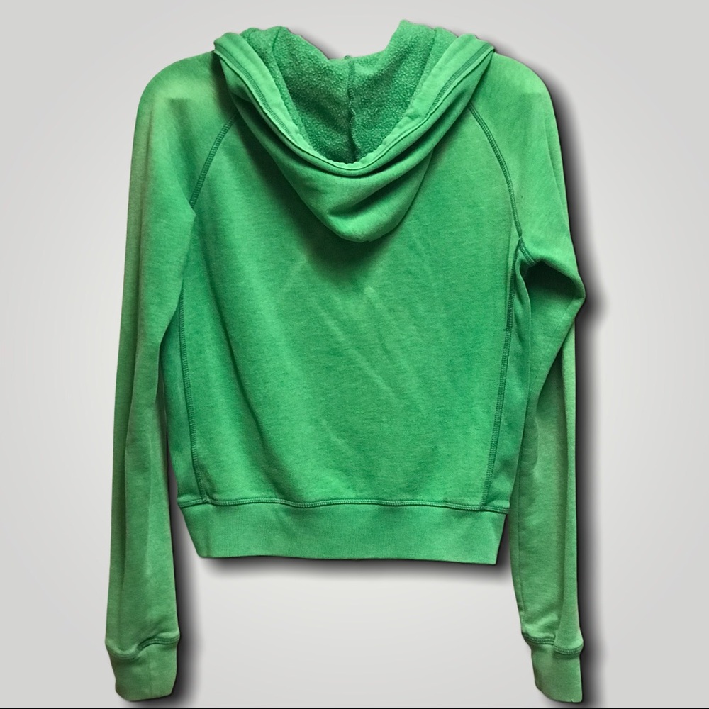 PINK by Victorias Secret - Green Zip Hoodie SM - Picture 2 of 6